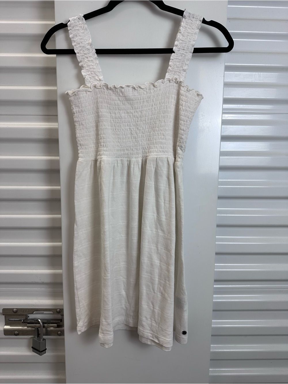 ROXY White Smocked Sundress - Casual Summer Dress